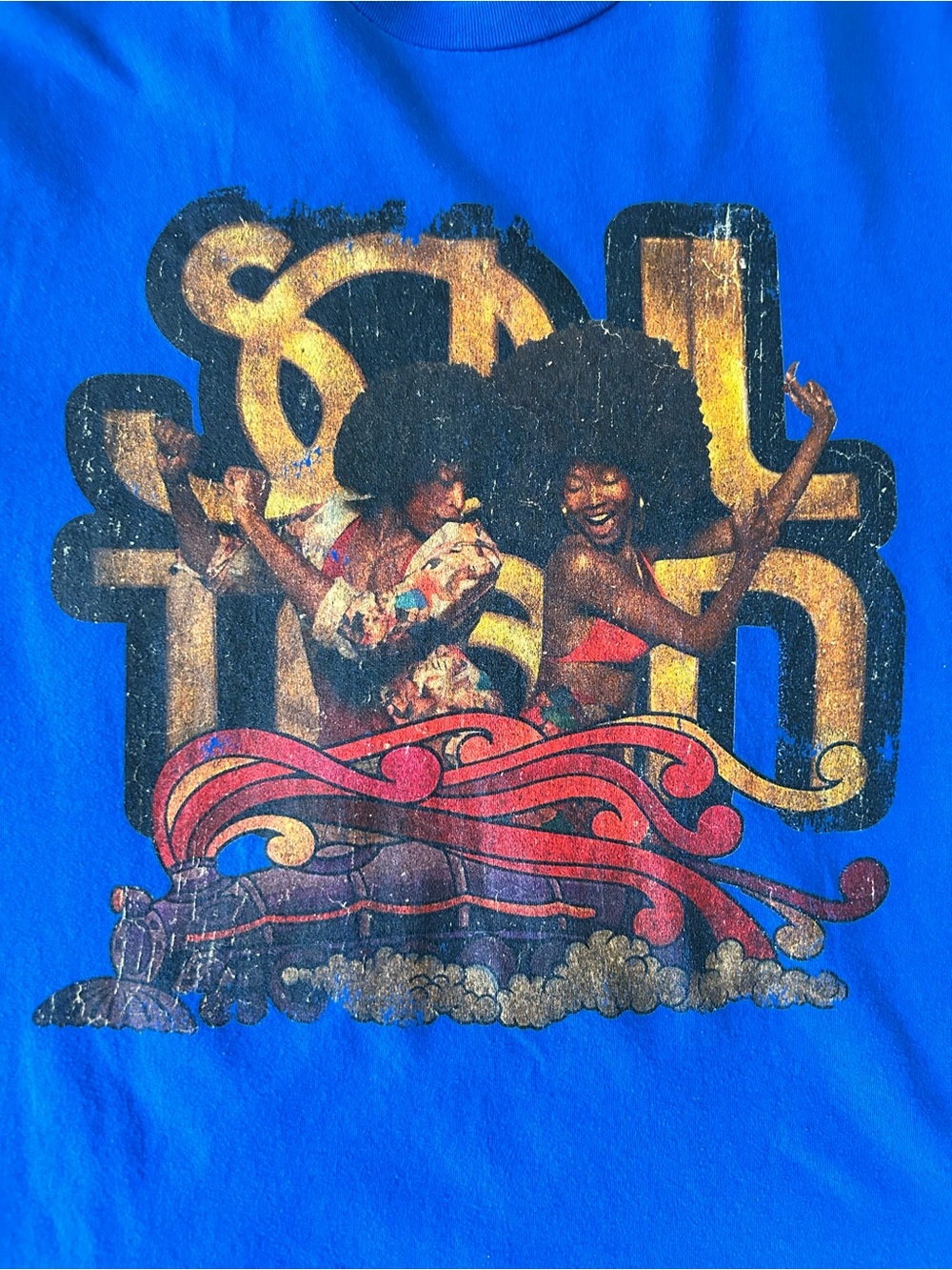 Bella+Canvas Blue Graphic Tee Soul Train Style
Retro Disco Funk XL